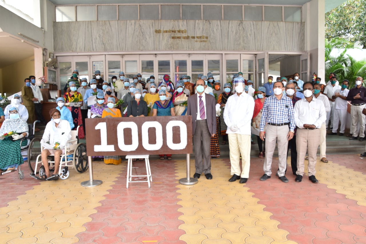 कृष्णा हॉस्पिटलमध्ये कोरोनामुक्तीचे सहस्त्रक