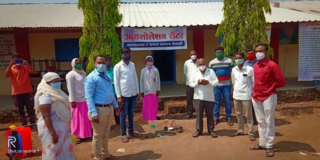 शेनवडीत कोरोना रुग्णांसाठी साकारलं ‘आयसोलेशन कक्ष’