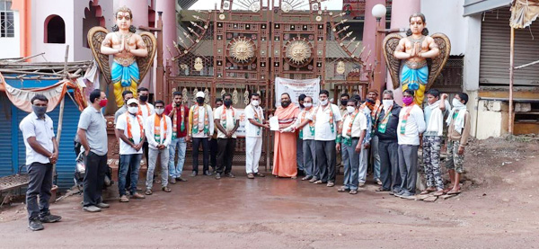 पुसेगावात मंदिरे खुली करण्याच्या मागणीसाठी ‘भाजप’तर्फे आंदोलन