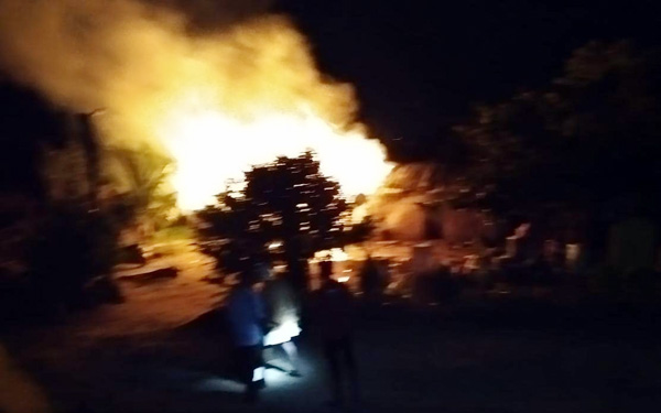 राणंदमध्ये शॉर्ट सर्किटने आग; दोन घरे जळून खाक