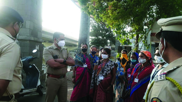 कराडात अप्पर पोलीस अधिक्षकांकडून नाकाबंदीची पाहणी