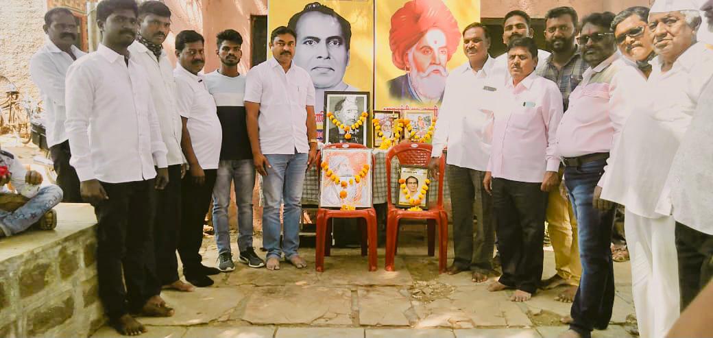 वडजल येथे क्रांतिगुरू वस्ताद लहुजी यांची जयंती उत्साहात साजरी