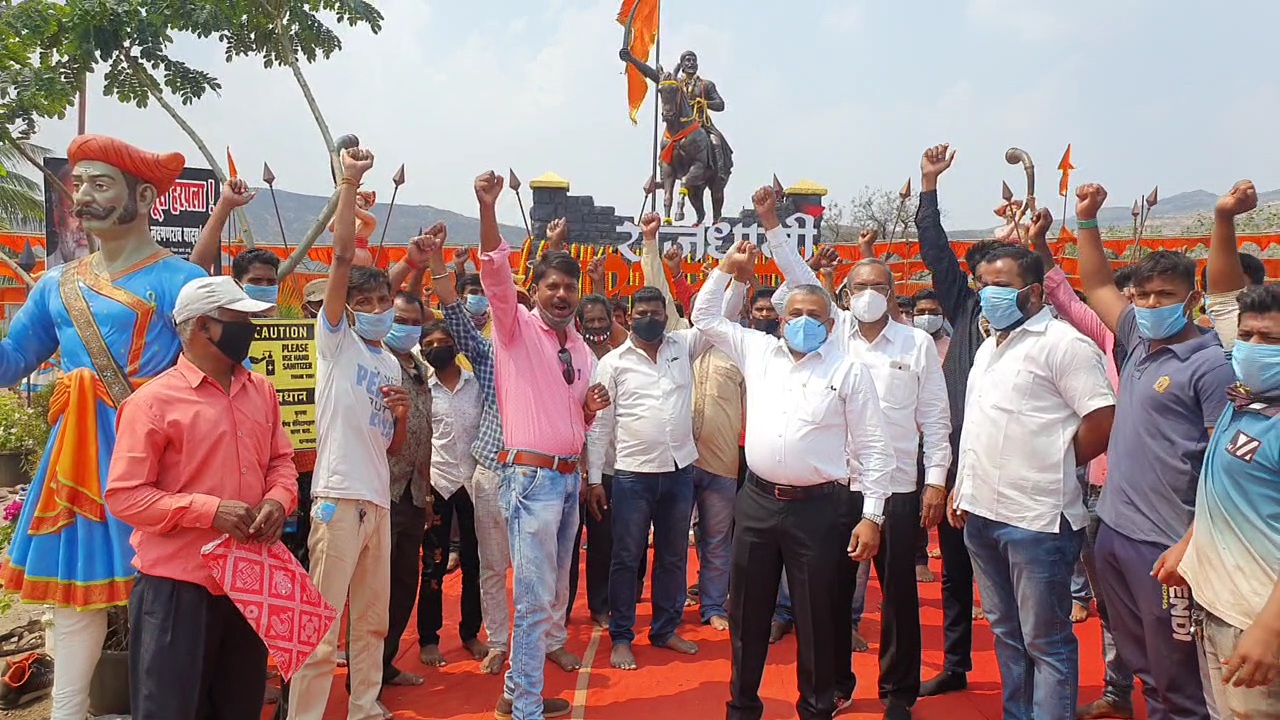 छत्रपतींच्या पुतळ्याला हात लावाल तर गाठ माझ्याशी