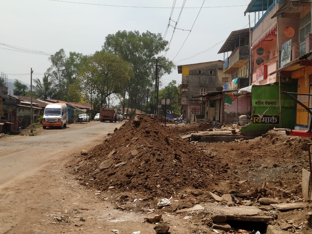 केळघर बाजारपेठेतील रुंदीकरणाचे काम पावसाळ्यापूर्वी मार्गी लावावे