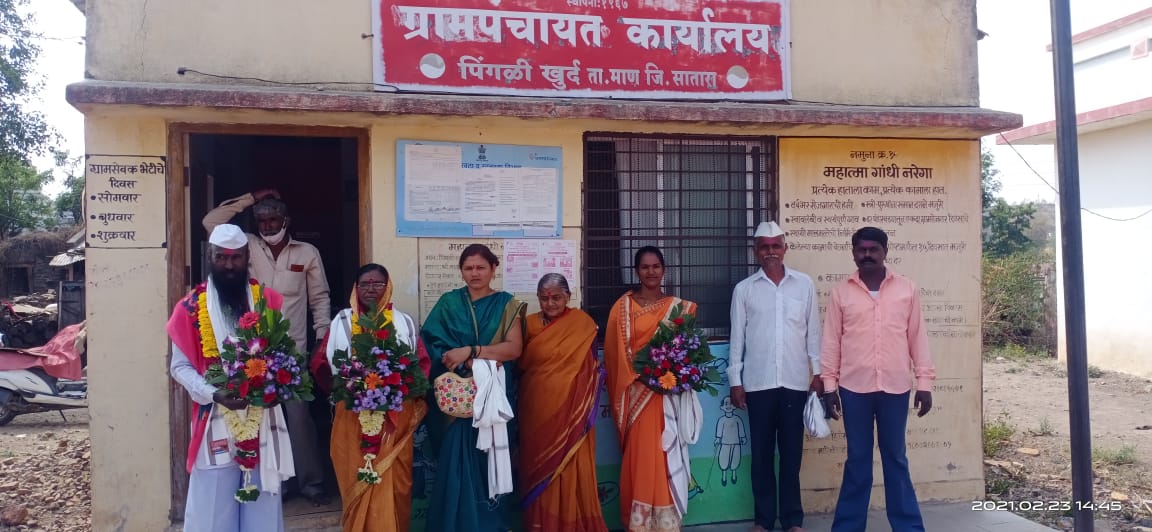 पिंगळी खुर्दच्या सरपंचपदी लक्ष्मण जाधव तर उपसरपंचपदी शांताबाई आवळे यांची निवड